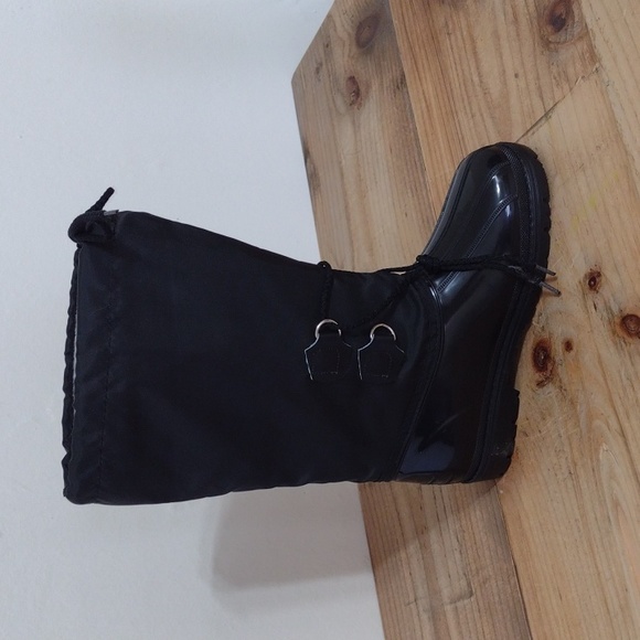 Maple Leaf Shoes Vintage Rockies Black Waterproof Rain & Snow Boots NEW Size 3 - Picture 8 of 16